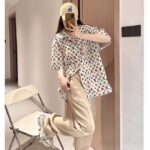 Louis Vuitton Women LV Monogram Printed Silk Shorts Relaxed Fit Elasticated Waist 1AFPZE - Image 9