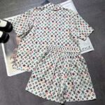 Louis Vuitton Women LV Monogram Printed Silk Shorts Relaxed Fit Elasticated Waist 1AFPZE - Image 3