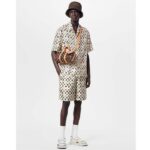 Louis Vuitton Men LV Monogram Printed Silk Shorts Relaxed Fit Elasticated Waist 1AFPZE - Image 11