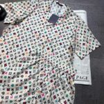 Louis Vuitton Women LV Monogram Printed Silk Shorts Relaxed Fit Elasticated Waist 1AFPZE - Image 8