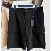 Louis Vuitton Men LV Ripstop Cargo Short Regular Fit Black Cotton 1ABJI7 (9)