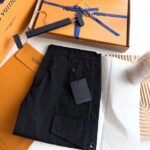 Louis Vuitton Women LV Ripstop Cargo Short Regular Fit Black Cotton 1ABJI7 - Image 4