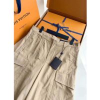 Louis Vuitton Men LV Ripstop Cargo Short Regular Fit Suede Cotton 1ABJIG (12)