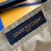 Louis Vuitton Men LV Ripstop Cargo Short Regular Fit Suede Cotton 1ABJIG (12)