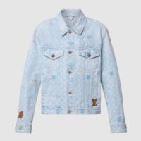 Louis Vuitton Men Monogram Denim Jacket 1AFPTF (1)