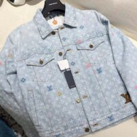 Louis Vuitton Men Monogram Denim Jacket 1AFPTF (1)