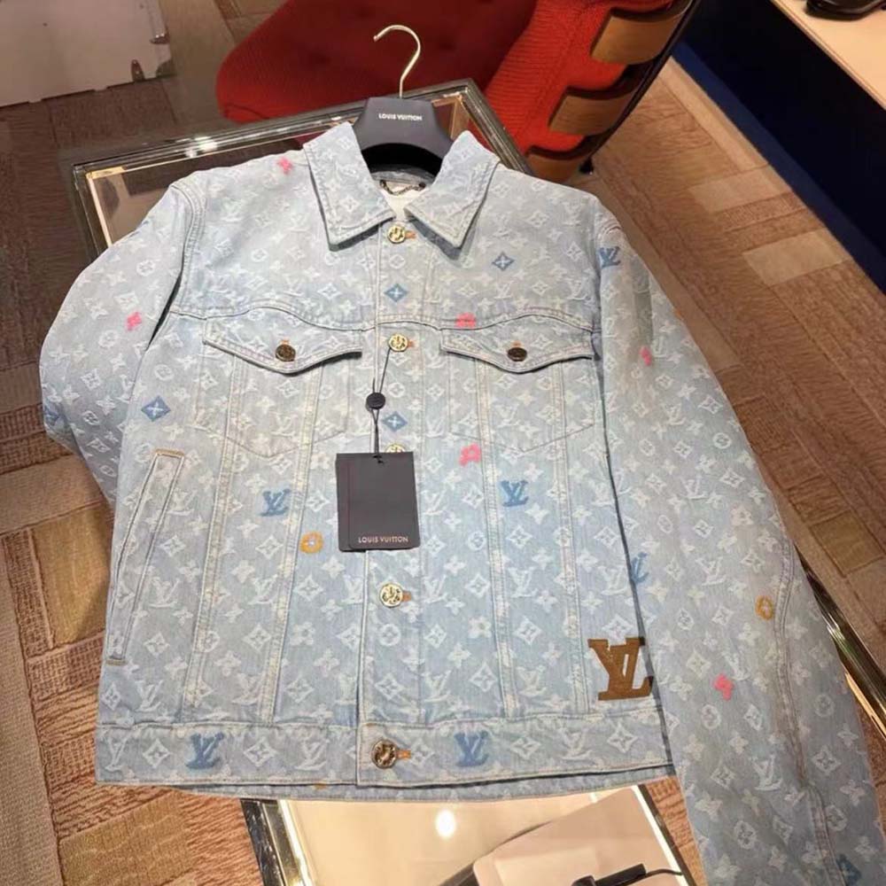 Louis Vuitton Men Monogram Denim Jacket 1AFPTF
