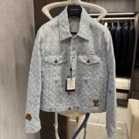 Louis Vuitton Men Monogram Denim Jacket 1AFPTF (1)