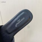 Louis Vuitton Unisex Capri Flat Mule Black Calf Leather LV Initials 1ACTME - Image 10