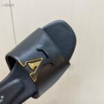 Louis Vuitton Unisex Capri Flat Mule Black Calf Leather LV Initials 1ACTME - Image 8