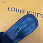 Louis Vuitton Women Capri Mule Black Calf Leather LV Initials 4.5 CM Heel 1ACU2T - Image 9