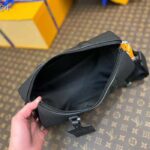 Louis Vuitton Unisex City Keepall Bag Black Aerogram Grained Calf Leather Cowhide M59255 - Image 7