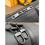 Louis Vuitton Unisex City Keepall Bag Black Aerogram Grained Calf Leather Cowhide M59255 - Image 9