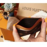 Louis Vuitton Unisex LV Card Holder Chocolate Monogram Craggy Coated