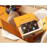 Louis Vuitton Unisex LV Card Holder Chocolate Monogram Craggy Coated