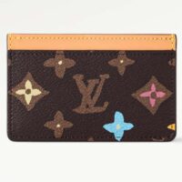 Louis Vuitton Unisex LV Card Holder Chocolate Monogram Craggy Coated