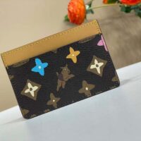 Louis Vuitton Unisex LV Card Holder Chocolate Monogram Craggy Coated Canvas M83348 (3)