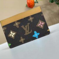 Louis Vuitton Unisex LV Card Holder Chocolate Monogram Craggy Coated Canvas M83348 (3)