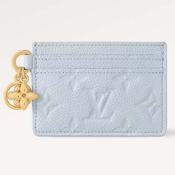 Louis Vuitton Unisex LV Charms Card Holder Olympe Blue Monogram Supple Cowhide Leather M83585
