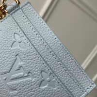 Louis Vuitton Unisex LV Charms Card Holder Olympe Blue Monogram Supple Cowhide Leather M83585 (3)
