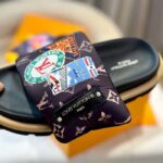 Louis Vuitton Unisex LV Flight Mode Pool Pillow Comfort Mule Cacao Brown Nylon 1ACTDU - Bild 5