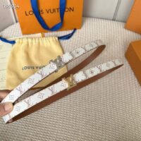 Louis Vuitton Unisex LV Iconic 20 MM Reversible Belt Monogram Dune Canvas M8495U (8)