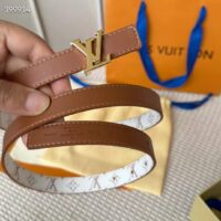 Louis Vuitton Unisex LV Iconic 20 MM Reversible Belt Monogram Dune Canvas M8495U (8)