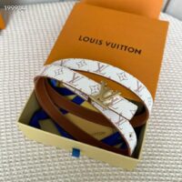 Louis Vuitton Unisex LV Iconic 20 MM Reversible Belt Monogram Dune Canvas M8495U (8)