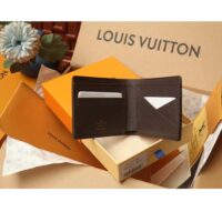 Louis Vuitton Unisex LV Multiple Wallet Chocolate Monogram Craggy Coated Canvas M83334 (2)