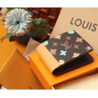 Louis Vuitton Unisex LV Multiple Wallet Chocolate Monogram Craggy Coated Canvas M83334 (2)