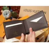 Louis Vuitton Unisex LV Multiple Wallet Chocolate Monogram Craggy Coated Canvas M83334 (2)