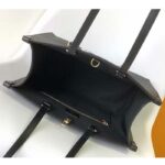 Louis Vuitton Unisex LV OnTheGo MM Black Grained Calfskin Hook Closure - Bild 8