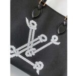 Louis Vuitton Unisex LV OnTheGo MM Black Grained Calfskin Hook Closure - Bild 7