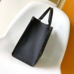 Louis Vuitton Unisex LV OnTheGo MM Black Grained Calfskin Hook Closure - Bild 5