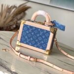 Louis Vuitton Unisex LV Petite Valise Denim Bleu S-Lock Closure M24161 - Imagen 3