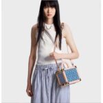 Louis Vuitton Unisex LV Petite Valise Denim Bleu S-Lock Closure M24161 - Imagen 11