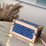 Louis Vuitton Unisex LV Petite Valise Denim Bleu S-Lock Closure M24161 - Imagen 4