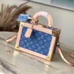 Louis Vuitton Unisex LV Petite Valise Denim Bleu S-Lock Closure M24161 - Imagen 2