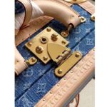 Louis Vuitton Unisex LV Petite Valise Denim Bleu S-Lock Closure M24161 - Imagen 8