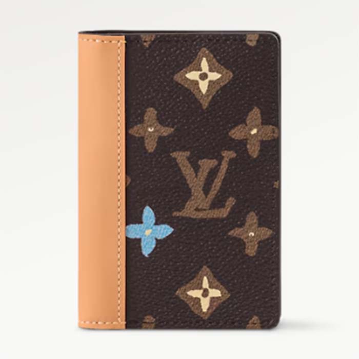 Louis Vuitton Unisex LV Pocket Organizer Chocolate Monogram Craggy Coated Canvas M83337