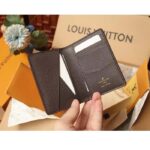 Louis Vuitton Unisex LV Pocket Organizer Chocolate Monogram Craggy Coated Canvas M83337 - immagine 8