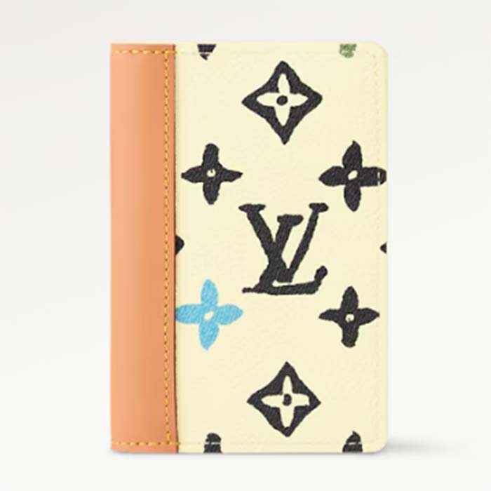 Louis Vuitton Unisex LV Pocket Organizer Vanilla Monogram Craggy Coated Canvas M83336