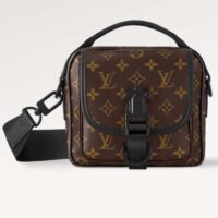 Louis Vuitton Unisex LV Quest Messenger Monogram Macassar Coated Canvas Cowhide-Leather M46973 (4)