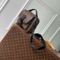 Louis Vuitton Unisex LV Quest Messenger Monogram Macassar Coated Canvas Cowhide-Leather M46973 (4)