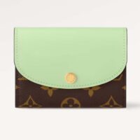 Louis Vuitton Unisex LV Rosalie Coin Purse Spring Green Monogram Coated Canvas M83582 (3)