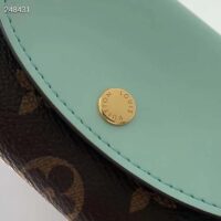 Louis Vuitton Unisex LV Rosalie Coin Purse Spring Green Monogram Coated Canvas M83582 (3)