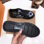 Louis Vuitton Unisex LV Run Away Sneaker Black Damier Calf Leather Rubber 1ACGAL - Image 10