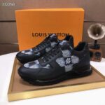 Louis Vuitton Unisex LV Run Away Sneaker Black Damier Calf Leather Rubber 1ACGAL - Image 6