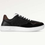 Louis Vuitton Unisex LV Stadium Sneaker Nero Monogramma-Pelle di vitello goffrata 1ACUJ3
