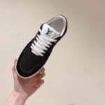 Louis Vuitton Unisex LV Stadium Sneaker Black Monogram-Debossed Calf Leather 1ACUJ3 - immagine 5